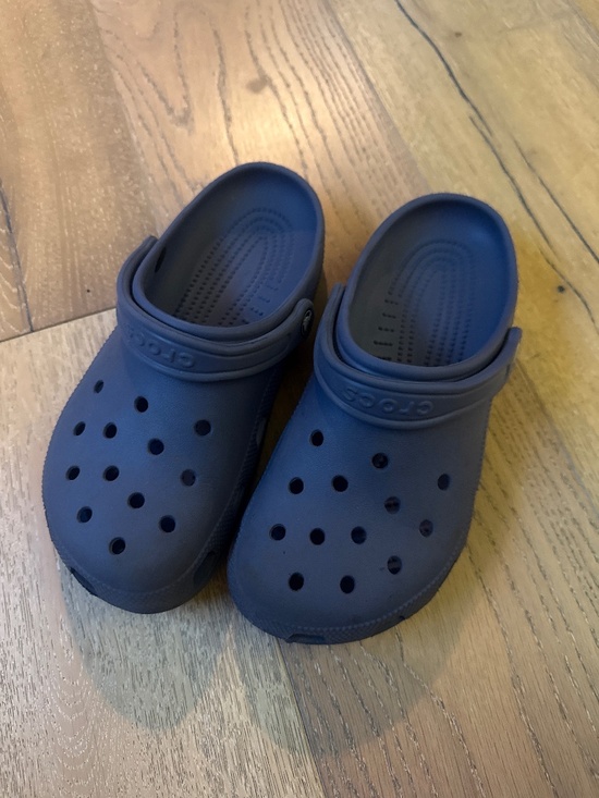 Gray Blue Crocs - Picture 1 of 2